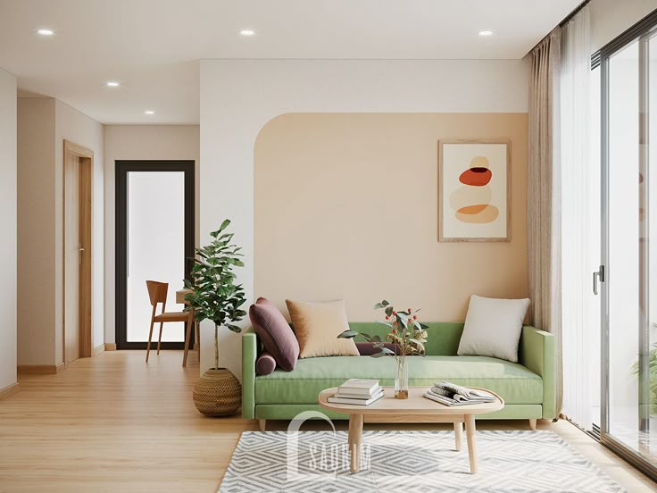 Vinhomes Smart City apartment with Color Block style – Nội thất Sao Kim